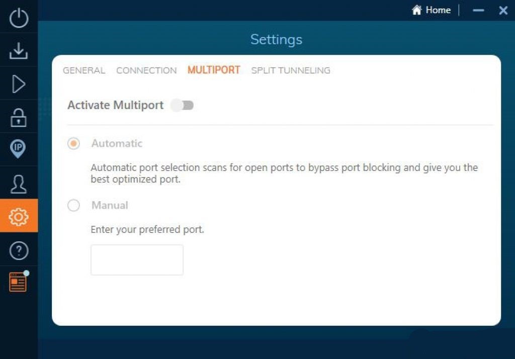 ivacy vpn multiport setting