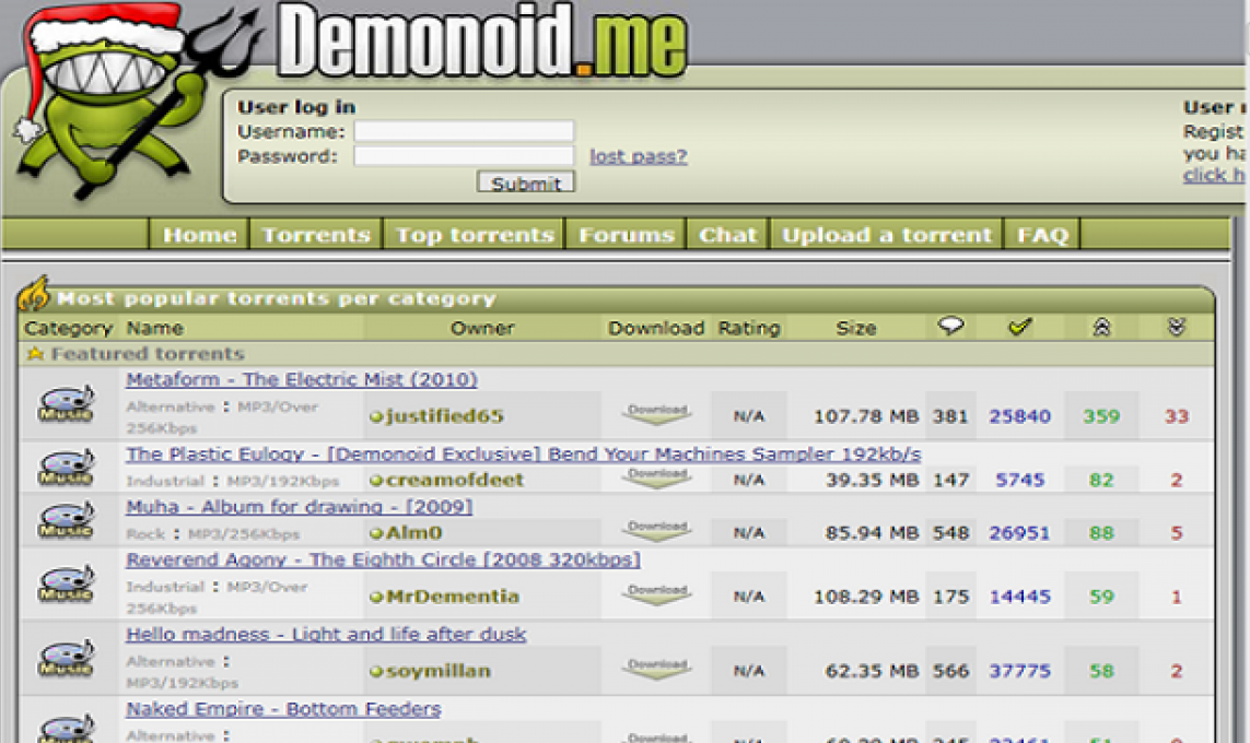 Alternatives to Demonoid | Demonoid Alternatives