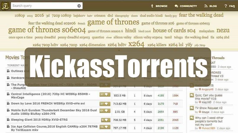 8 Alternatives To Kickass Torrents If It Doesn’t Work